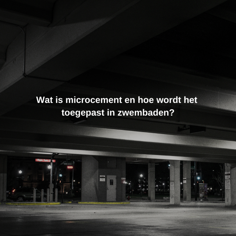 Wat zijn de voordelen van microcement in parkeergarages?